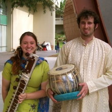 CalArts World Music Festival, 2014, with Colby Beers on tabla.
