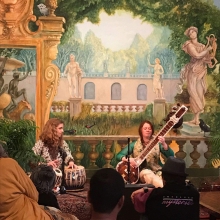 An afternoon concert at the Throckmorton Theatre in Mill Valley, with Esther Adams on tabla.